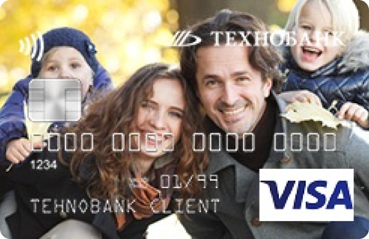 Платежная карточка Visa Classic (индивидуальный дизайн карты)